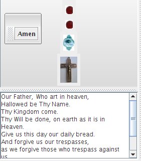 Our Father text-pane